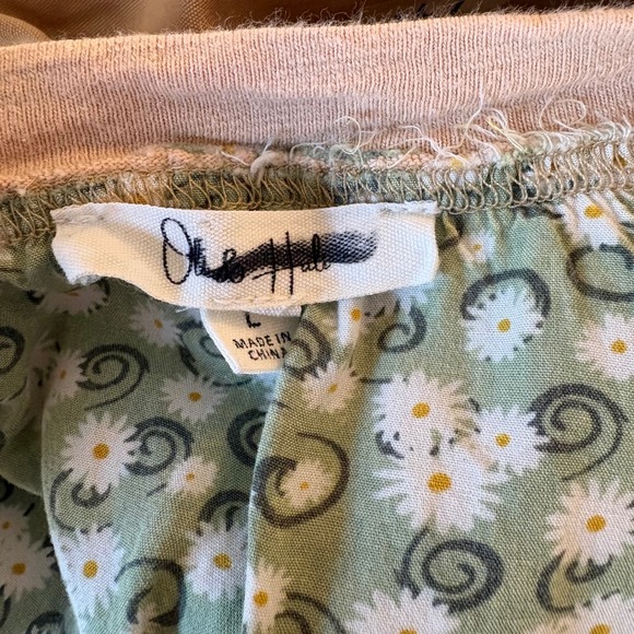 Oli & Hali L Oversized Boho Floral Applique Patchwork Lagenlook Top Artsy Earthy - Picture 6 of 11